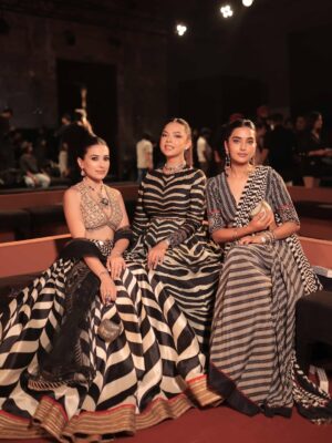 Yashika Khatri Instagram - In and for @jjvalaya for the grand finale at @hyundaiindia @fdciofficial India Couture Week 2025 with a showcase that encapsulated 33 magnified years of craftsmanship, royalty and timeless design.

Swipe through to see the magical look we created, jewellery, backstage madness and the stunning showstoppers.

Jewellery Partner @archanaaggarwalofficial 
Makeup & Hair @aishshreyamua 

#jjvalaya #jjvalayacouture #fdci#icw