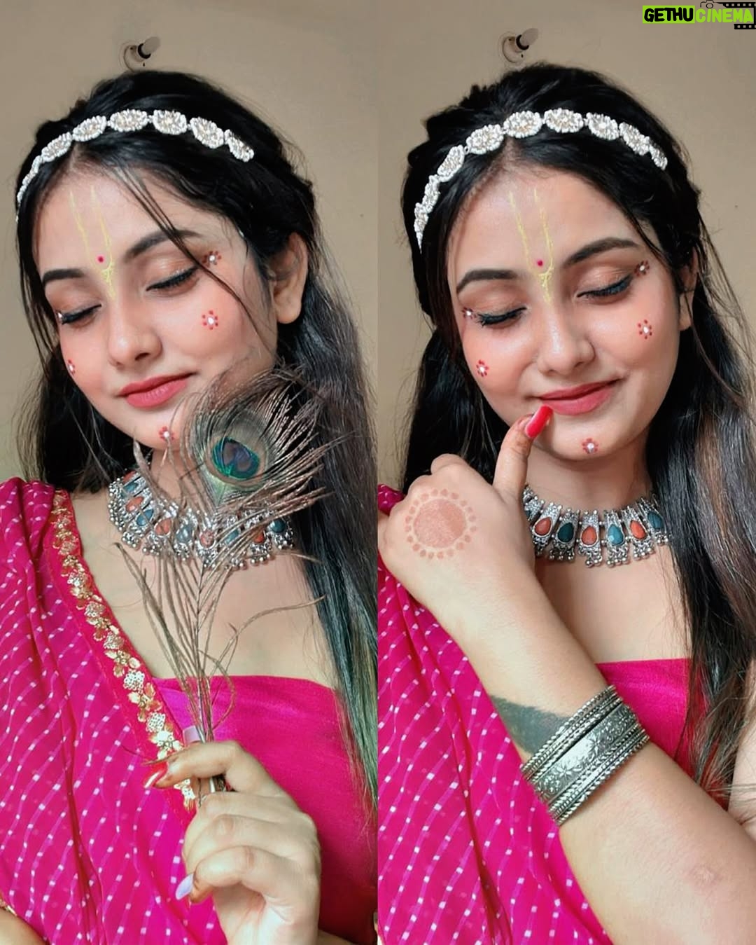 Yashika Sharma - 42.5K Likes - Radha Gori Gori❤️🦚 #radhaashtami #radha #radharani #yashuh #reelkarofeelkaro #reeitfeelit