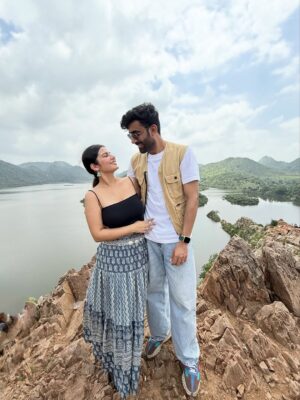 Yashita Rai Instagram - Twinning with the vibe of Udaipur ✨🤍🕊️🦚🪞
.
.
.
.
.
.
.
.
.
#explore #fyp #aesthetic #udaipur #udaipurdiaries #udaipurlakecity #photodump #pinterest #cute #couple #couplegoals #coupleshoot #travel
