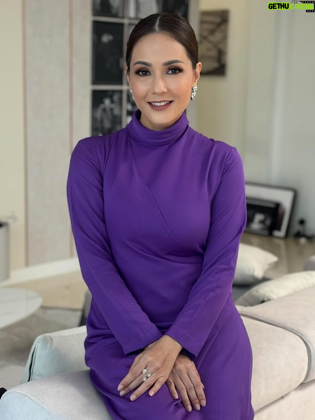 Yasmin Hani - 1.4K Likes - Here’s your gentle reminder: You are allowed to shine, take up space, and feel joy—loudly. Life’s too short to dim your light for anyone. 🌈💫 Have a purpleful and wonderful day😍
#Shine 
#Purple
#DatoSarah
#YasminHani
#LiveTodayWell 
#SeadanyaKitaViu