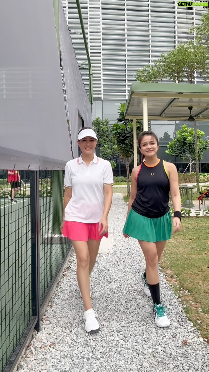 Yasmin Hani - 674 Likes - A little Fred Perry, a little @fit.co_my, and a whole lotta serve 😘🎾 Catch us turning The Lawn into our runway—@sazzyfalak and I didn’t come to play… okay maybe just a little 😉 #SocialPlayButMakeItFashion