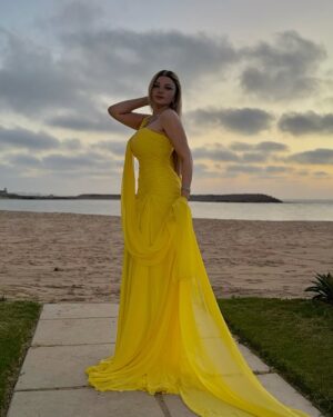Yasmine El Khateib Instagram - Honored and delighted to join the jury of Miss Eco International for the third time, this year, in my favorite city.. Alexandria!
Wishing all the success to the crowned queen -Miss Philippines 🇵🇭👑 Alexie Caimoso- on her future steps.
Haute couture @ahmedabdullah_official 💛
