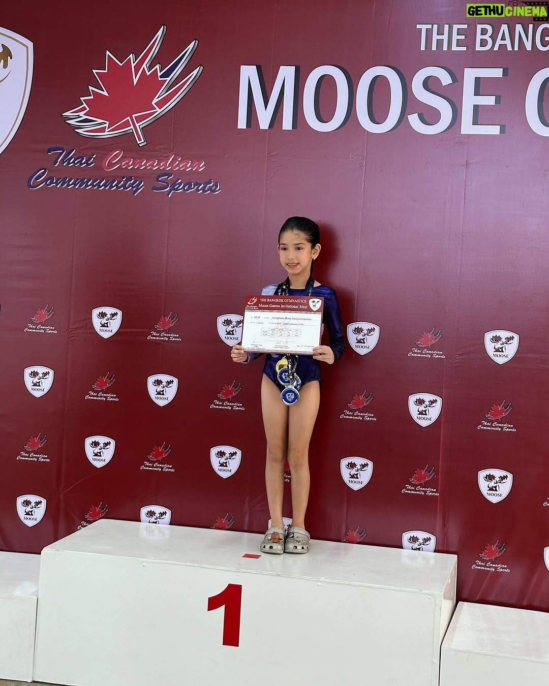 Yasmine Wildblood - 16.8K Likes - Went to Bangkok this month to take Sera to her 2nd gymnastics competition overseas. She brought home 2 gold medals and 2 silvers 🥇🥈Watching her perform with such confidence, knowing how nervous she was - made it a real proud mum moment. She pushed through and gave it her all. And seeing her so proud of herself, that was everything. Love you baby girl 💕