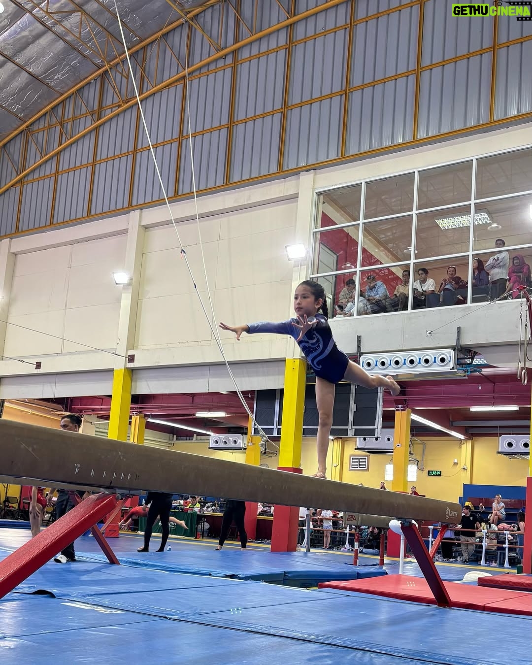 Yasmine Wildblood - 16.8K Likes - Went to Bangkok this month to take Sera to her 2nd gymnastics competition overseas. She brought home 2 gold medals and 2 silvers 🥇🥈Watching her perform with such confidence, knowing how nervous she was - made it a real proud mum moment. She pushed through and gave it her all. And seeing her so proud of herself, that was everything. Love you baby girl 💕