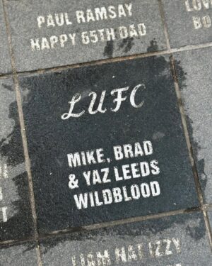 Yasmine Wildblood Instagram - Brother’s birthday recap: We started at a trampoline park in Leeds, then headed to Elland Road (Leeds Utd Stadium) to find the stone my late dad got with our names on it years ago. It took all 19 of us an hour to finally find it among thousands of names.
Oh, and a random fact: I was named Leeds after the football club Leeds United 🤣🤣