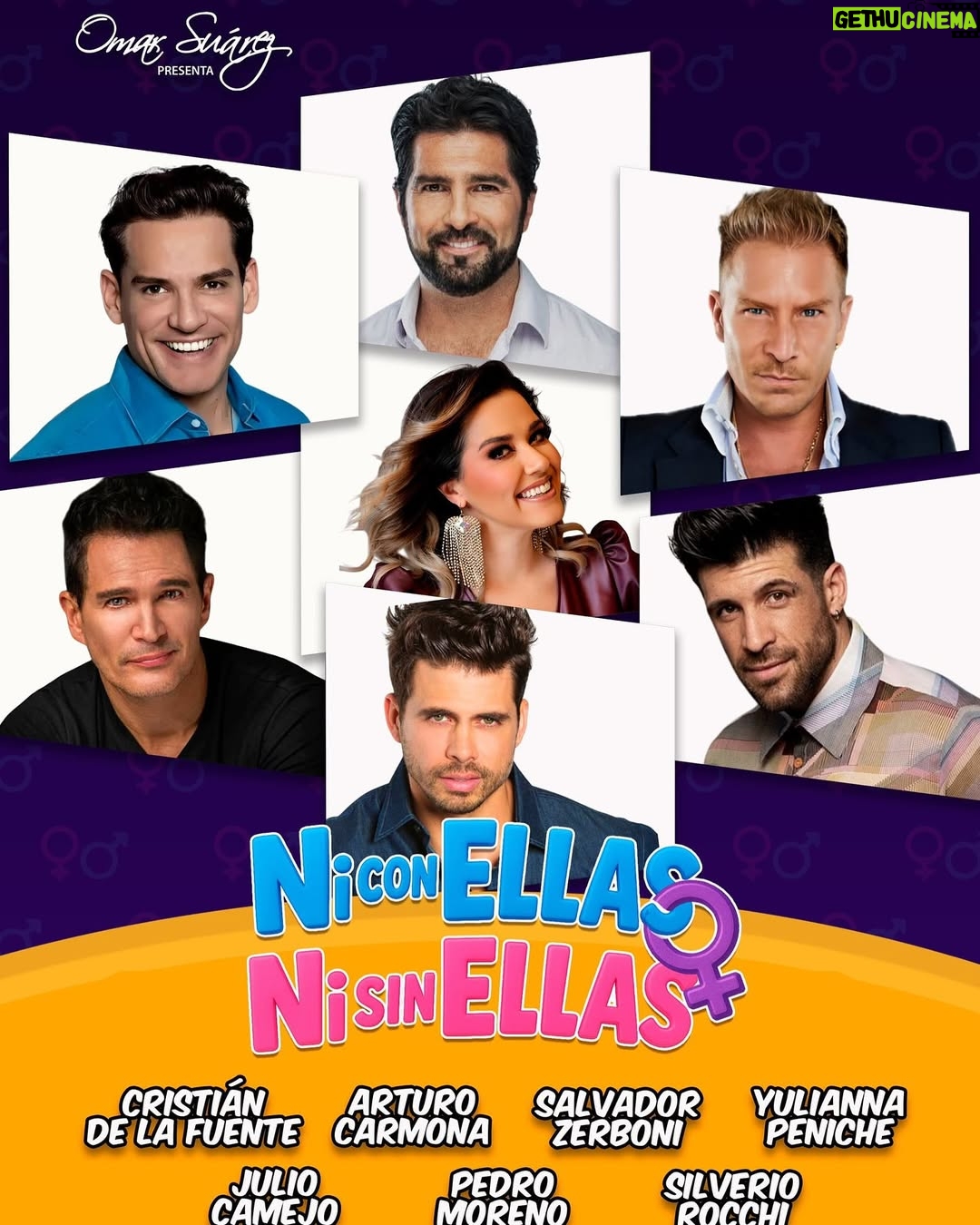Yuliana Peniche - 1.1K Likes - 🎭 ¡Gran estreno este 19 de septiembre! 🎭

Prepárate para reír sin parar con “Ni con ellas, ni sin ellas”, una divertida comedia que te atrapará de principio a fin.

✨ Con un elenco de lujo: Cristian de la Fuente, Arturo Carmona, Yuliana Peniche, Pedro Moreno y Silverio Rocchi .

📍 Foro Broadway
Centro teatral Manolo Fábregas

¡No te la puedes perder!