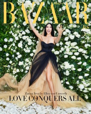Zarina Yeva Instagram - We are the architects of our own reality. What we dream, we can build—what we feel deeply, we can manifest. I once imagined a wedding by the ocean, wild and full of soul… and the universe met me there.
From being photographed by the one and only Ellen von Unwerth to wearing six unique dresses—each expressing a different facet of my spirit—this day was a symphony of love, intention, and individuality.
Every detail felt written in the stars… a reminder that when we align with who we truly are, life rises up to meet us in the most magical ways.✨💫🤍❤️
Photographer: Ellen Von Unwerth @ellenvonunwerth
Stylist: Mike Adler @stylistmikeadler
Makeup: Petra Dianova @petradmakeup
Hair: Gabriela Medina @gaby_meriv
Wedding Dress: Vera Wang Bride x Pronovias @verawangbride x @pronovias
Dinner Dress: Atelier Pronovias @pronovias
Cake/First dance: Ese Azenabor @eseazenabor
Party dress: Netta Ben Shabu @nettabenshabu.official
Rehearsal Dinner: Custom Michael Costello @michaelcostello
Rehearsal Dinner dress: Pronovias @pronovias
Jewelry: Bee Goddess @beegoddessjewellery
Groom’s tuxedo: Huntsman @huntsmansavilerow
Art designer: Courtney Kibby @courtneykibbydesigns
Wedding planner: Karen Ruezga @playasecretaweddings
Florist: Carmen McKnight @floraamormexico