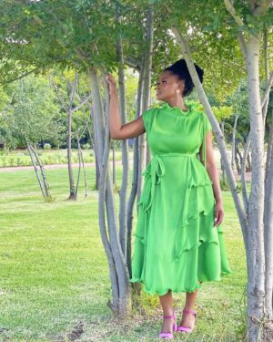 Zenande Mfenyana Instagram - BONA 💚💚💚
💄: @beautybyodi