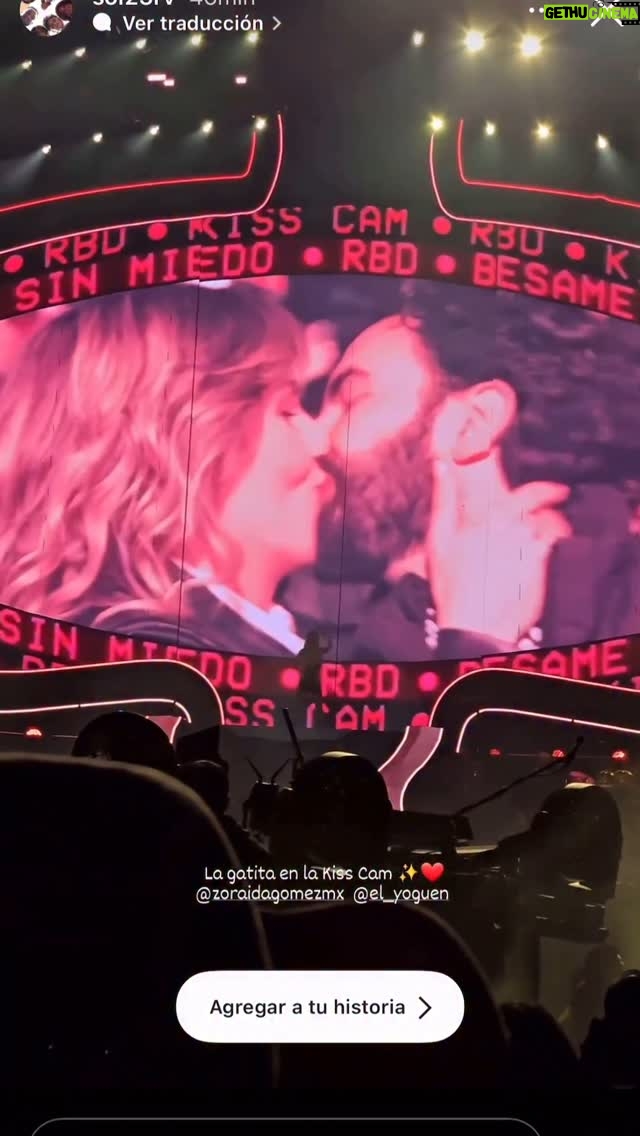 Zoraida Gómez - 22.6K Likes - Cuando no tienes nada que esconder 
Que belleza 
Te amo !!! 
#kisscam 
#rbd 
#zoraidagomez
