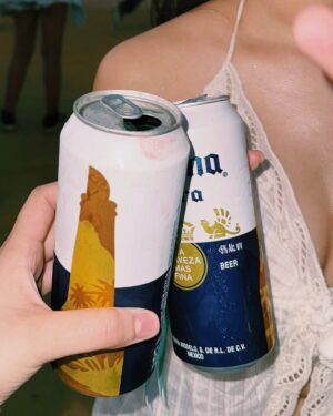anshikaa Instagram - summer of love with @corona_india 🫶
#coronaindia #corona #goldenmoments