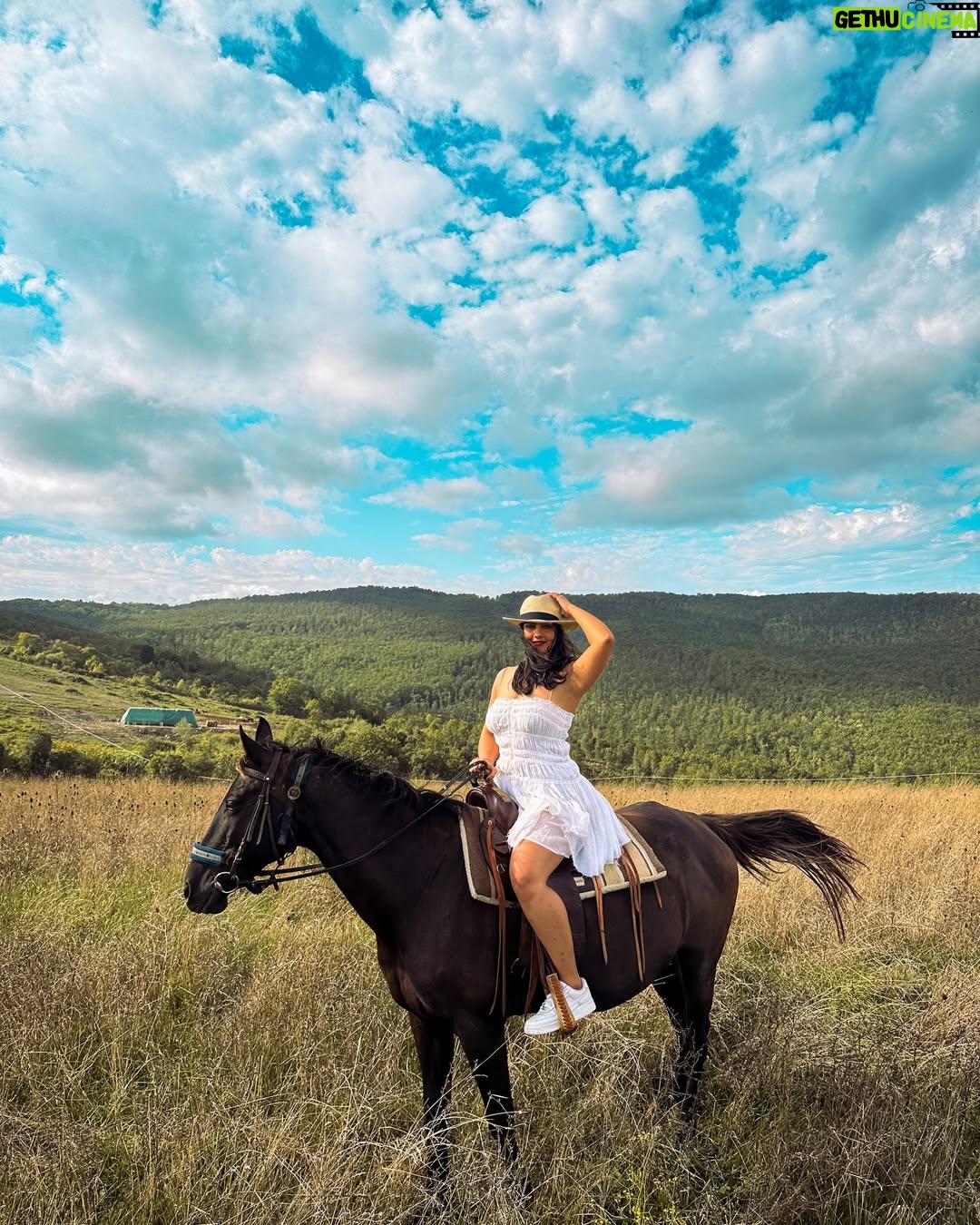 diksha sharma - 7.8K Likes - 📍Tuscany, Italy
The day life looked like a painting..
Rolling hills met endless skies..
The sun shone and how..

Living my Tuscan dream one gallop at a time :)
This is from my stay in Tuscany where about 18 horses are lovingly being bred and we got a chance to spend a day with them, ride the tuscan hills and see the beauty of it all!

I am wearing @thrift.save.rave dress!

#banjara #banjaratravels #banjarainitaly
.
.
.
[Tuscany, Italy, Tuscan Countryside, Agriturismo, Tuscany Itinerary, explore tuscany, visit italy, explore italy, riding in tuscany, horseback riding, travel goals, road trip, travel inspiration]