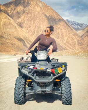 khushi Gupta Instagram - The less I care , the more happier I am🏔️🏎️🤍🕊️
