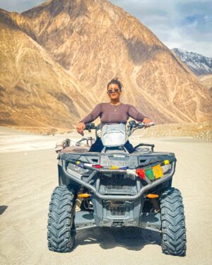 khushi Gupta Instagram - The less I care , the more happier I am🏔️🏎️🤍🕊️
