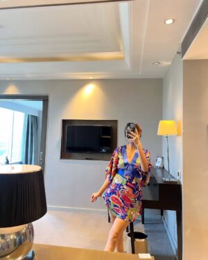 kritika dagar Instagram - Who knew the best vacation spot was just a short drive away? 💗🦋 Just spent an amazing staycation at @hyattregencyggn ✨ From the stunning views to the incredible amenities, this place is pure bliss. 🌆✨ Indulged in delicious meals, pampered myself at the spa, and soaked up the luxury vibes! This is what relaxation looks like. Until next time! 🌟 🌻
.
.
#kritikadagar21 #foryou #instagood #staycation