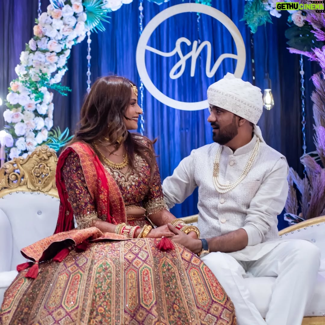nisha Gupta - 8.9K Likes - Sometimes all you need is only love & understanding ✨️ ❤️ 
I am so happy & blessed to have you as my husband in short of words 🧿❤️ 
To the man who makes every day the best day, your love is the sweetest melody in the soundtrack of my life. Happy to call you my forever."

#couplegoals#happyme#love#peace#reception#weddingphotography