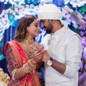 nisha Gupta Instagram - 💍21.04.2024 Togetherness of 11 years finally made it celebrating diversity love has no if's and but's only staying together forever and wanna grow old with you & love enjoy each moment's To love, laughter, and happily ever after. 💖 🎊

Location @goldenleafbanquet 

#11yearsoftogetherness#nishawedsshazad#love#engagementceramony#shaznis#familygoals#11years##indianbride#wweddingreception