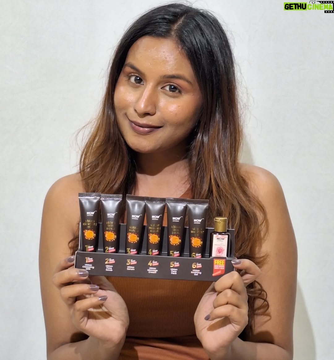nisha Gupta - 6.5K Likes - #Ad Hey 👋 Are you bored going to salon these days 
I have a solution want a quick facial sitting at home introducing @wowskinscienceindia Ubtan radiant Facial kit all natural & real ingredients like saffron Extract,  sandalwood oil etc best part is you get a rose water free inside thr box ❤️ 
Don't wait just order 😊

#WOWSkinScience #BeWOWNaturally #ubtan#ubtankit#routine #glowroutine #Skincare #skincareroutine #facialkit #facialkits #facialathome#Ad