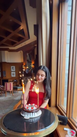 sheenam rajta Instagram - Happy birthday to me! Another year older, wiser, and more fabulous. 💫💁🏻‍♀️✨
.
.
.
.
.
.
.
#birthday#birthdaycakes#reddress#oberoi#wildflowerhall#birthdaypartyfun