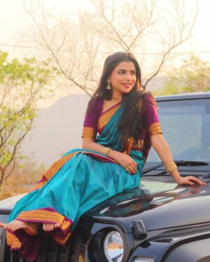 shraddha Gangadhar Pawar Instagram - Marathi mulgi swag always on point.🪞🌻✨
.
.
.
.
Pictures clicked by @_abhi__photography___ 🔥
.
.
.
.
.
.
.
.
.
.
.
.
.
.
.
.
.
.
#shraddhapawar #instagood #instagram #trending #trendingnow #foryou #foryoupage #explorar #explorepage #exploremore #viralpost #viral #saree #marathimulgi #marathilook #viralvideos