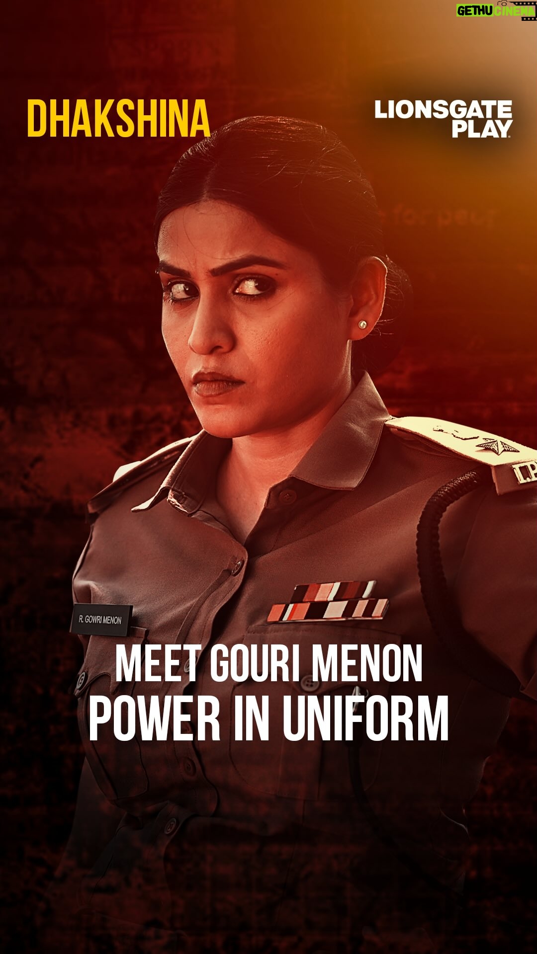 sneha singh - 4.5K Likes - Meet Gouri Menon, the cop who never backs down. #Dhakshina is coming on #LionsgatePlay this Feb 21! 💥