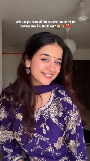 vishakha pandey Instagram - Ab thumak thumak ja rhi hu usse milne!🙈❤️
Outfit: @madcapbypsofficial 💜
.
.
#vishakhapandey #relatable #couple #couplegoals #ootd #indian #fashion