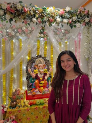 vishakha pandey Instagram - Call it my Ganpati OOTD series.💛
.
Outfit 1 : @myntra
Outfit 2 : Gifted by a friend
Outfit 3 & 7 : Chickenkaari Kirti from Lucknow local market.
Outfit 4 & 6 : Mumma’s Saree
Outfit 5 : @noor.e.kashmir
Outfit 8 : Dress from Goa’s local market paired with dupatta
Outfit 9 : Kurti bought from Sarojini and jeans is from @myzudio
Outfit 10 : @gulabi_dori
.
#vishakhapandey #lookbook #ootd #indian #indianoutfit #lookinspiration #ganpati #fashion #traditonal #traditions