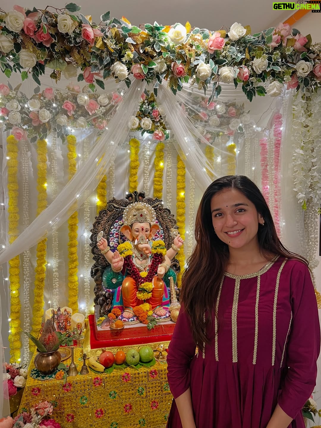 vishakha pandey - 14.8K Likes - Call it my Ganpati OOTD series.💛
.
Outfit 1 : @myntra 
Outfit 2 : Gifted by a friend
Outfit 3 & 7 : Chickenkaari Kirti from Lucknow local market.
Outfit 4 & 6 : Mumma’s Saree
Outfit 5 : @noor.e.kashmir 
Outfit 8 : Dress from Goa’s local market paired with dupatta
Outfit 9 : Kurti bought from Sarojini and jeans is from @myzudio 
Outfit 10 : @gulabi_dori 
.
#vishakhapandey #lookbook #ootd #indian #indianoutfit #lookinspiration #ganpati #fashion #traditonal #traditions