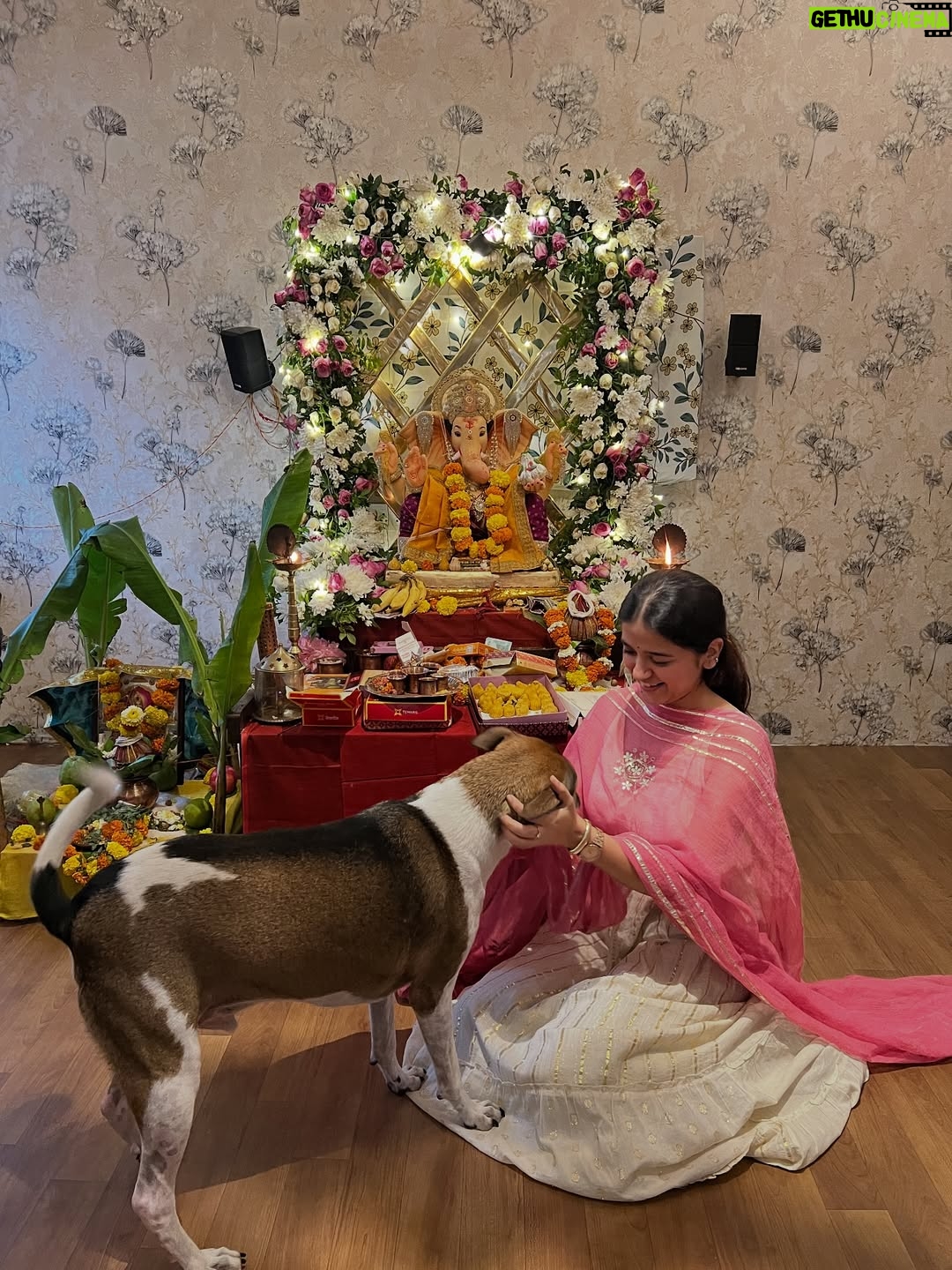 vishakha pandey - 14.8K Likes - Call it my Ganpati OOTD series.💛
.
Outfit 1 : @myntra 
Outfit 2 : Gifted by a friend
Outfit 3 & 7 : Chickenkaari Kirti from Lucknow local market.
Outfit 4 & 6 : Mumma’s Saree
Outfit 5 : @noor.e.kashmir 
Outfit 8 : Dress from Goa’s local market paired with dupatta
Outfit 9 : Kurti bought from Sarojini and jeans is from @myzudio 
Outfit 10 : @gulabi_dori 
.
#vishakhapandey #lookbook #ootd #indian #indianoutfit #lookinspiration #ganpati #fashion #traditonal #traditions
