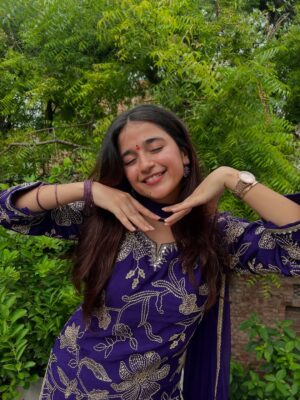 vishakha pandey Instagram - Happy Rakshabandhan❤️🫂
Outfit : @madcapbypsofficial 💜
#vishakhapandey #rakshabandhanspecial #rakshabandhan2025 #siblings #bhaibehen