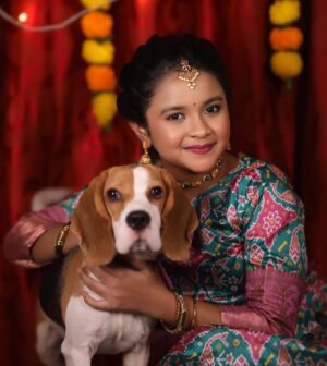 Aaradhya Chandra Instagram - Life is better with Milo by my side! šāØ His cuddles and goofy antics always brighten my day. Grateful for every moment together! #DogLife #MiloMagic #BestFriendGoals
.
.
.
.
.
.
@makeoverwithtara_raam - š
@manoj_vasudevv - šø
@ramya_hair_artistry - hair š
@_novamakeover_ - š
@mr_the_crazyy_beagle ā¤ļøš¶š¾