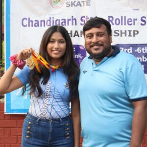 Aashna Juyal Instagram - Gold in the bag! 🏅 Thrilled to win in the senior-most women’s category at the Chandigarh State Roller Skating Championship and now gearing up to represent Chandigarh at the nationals! 

Huge thanks to my incredible coach Rahul Mittal for guiding and pushing me every step of the way. This journey is just getting started, and I can’t wait to make everyone proud on the bigger stage! 💪✨ 

#RoadToNationals #ChandigarhPride #ThankYouCoach #explore #explorepage #explorepage✨ #fypage #fyp #fypシ #instagood #instalike #instadaily #instamood #aashnaunnie #aashna #skating