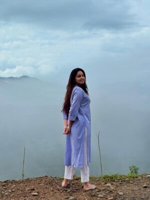 Abhinaya Instagram - Between the trees and the clouds, I found a little more of me.