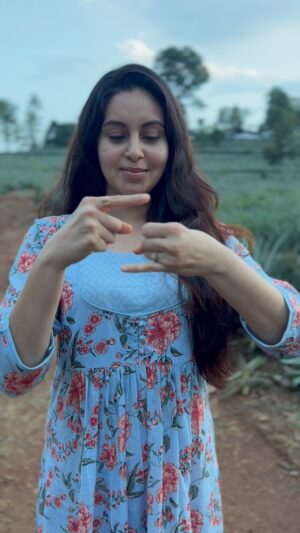 Abhinaya Instagram - #challenge #funny #finger #pinky