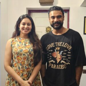 Abhinaya Instagram - It’s an honour to meet the one I’ve always admired the most. You’re truly my favourite hero. ❤️ @tovinothomas