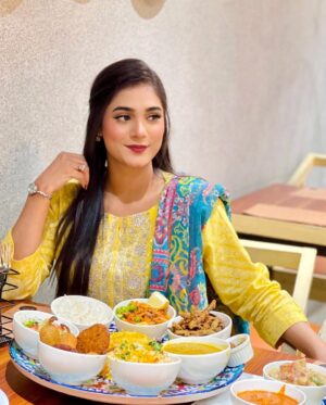 Afreen Burney Instagram - Went to @ms.eatery yesterday as i was craving for some good desi food. Totally loved the ambiance, their service and the foodš Itās a pretty cute restaurant with cozy and ethnic vibes. I ordered their shud desi thaali 1 and 2 as i have always been a fan of thaalisš (These 2 thaalis were enough for 5-6 easily)
Shud Thaali 1 includes:
1. Daal ChawalāØ2. Kurkuri BhindiāØ3. Makhni HandiāØ4. Prawn BiryaniāØ5. Khausay Chicken āØ6. Mal PuraāØ7. Shami KababāØ8. Chilli BitesāØ9. AcharāØ10. PapriāØ11. Plain NaanāØ12. Garlic NaanāØThaal Price: Rs.2500
Shud desi thaali 2 includes:
1. Shami Kebabs (4 pieces)āØ2. Chilli Bites (4 pieces)āØ3. Makhni Handi ChickenāØ4. Paneer Reshmi Handi ChickenāØ5. Daigi Chicken BiryaniāØ6. Prawn Chicken Biryani āØ7. Daal Chawal Kurkuri BhindiāØ8. Beef KhausayāØ9. Pakistani SaladāØ10. Garlic NansāØ11. Plain NansāØ12. Green ChatniāØ13. PapriāØ14. Mal PuraāØ15. Shahi TukreyāØThaal Price: Rs.4500
They have pretty wide range of desi and Pardesi food to enjoyš
PR by @elitelife_ š¦
@talhahotiana
#afreenburney #mseatery #mseaterykarachi #karachi #karachifood #food #desifood #thaali #thaal #traditional #pakistanifood #traditionalfood #elitelife_ #prbyelitelife_