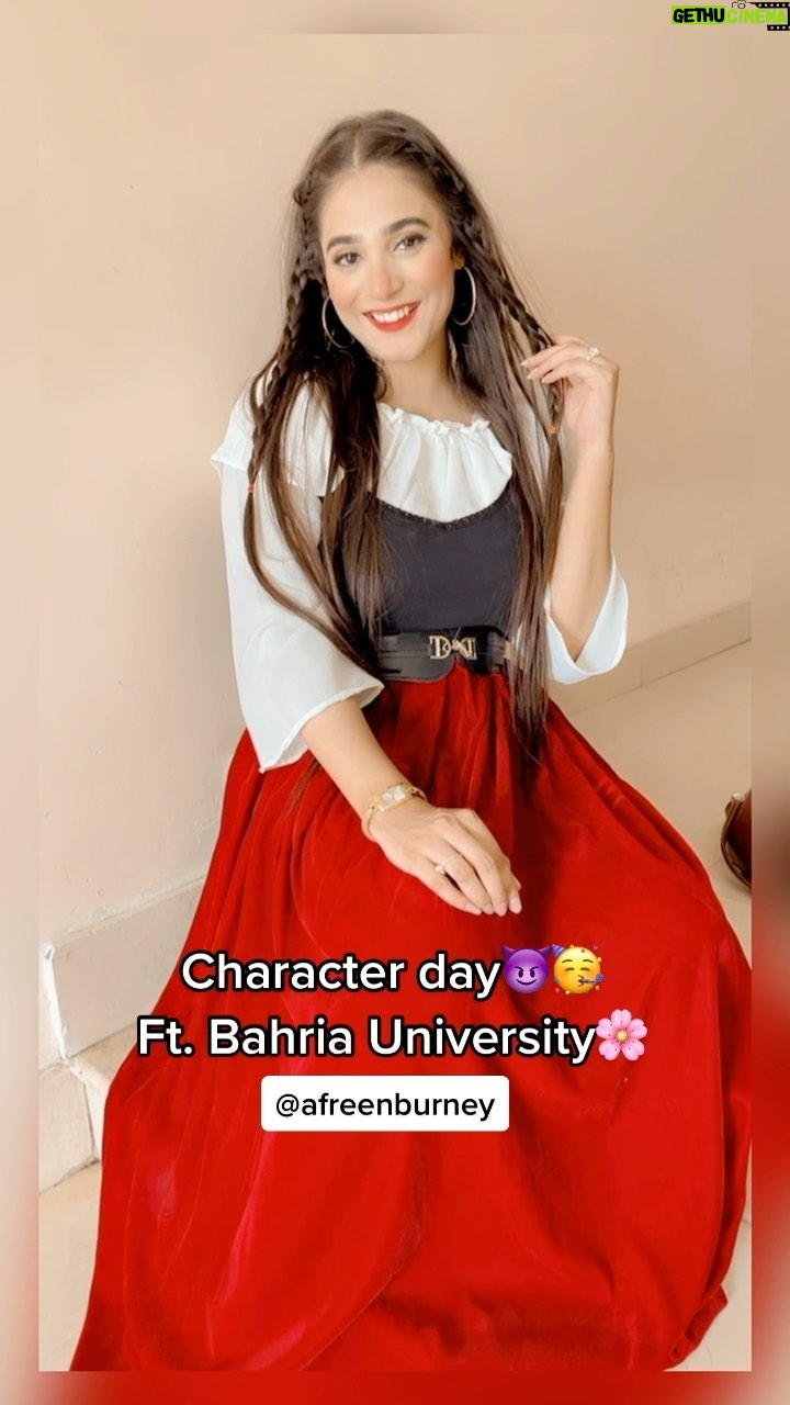 Afreen Burney - 68.5K Likes - Geet here!🥹❤️🌍 Character day at Bahria University Karachi Campus🥳❤️Loved the spirit 🥹 Fun, Friends, lovely costumes and what not😍
.
.
.
.
.
.
.
#afreenburney #love #instagram #instagood #instamood #instalike #photography #photooftheday #photography #video #reels #repost #characterday #nobackpackday #fun #universitylife #party #cute #happy #ootd #fashion #style #bollywood