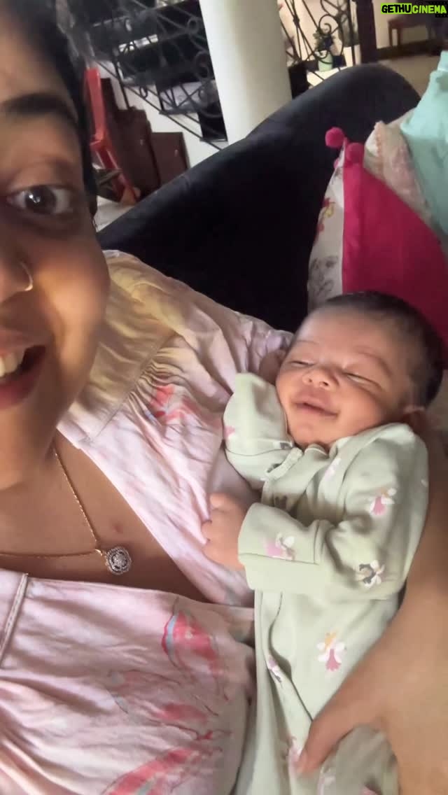 Ahana Kumar - 382.9K Likes - Happy 3 Months of Omy! 🌼 This was 2 months ago when he was 13 days old and totally unaware of anything he was doing but just as I was taking a video, he looked into the camera and smiled, making me go Ohhhhmyyyyygoddddddd 🙂‍↔️😘🫶🏻♥️ #MissHimAsANewBorn 🥹