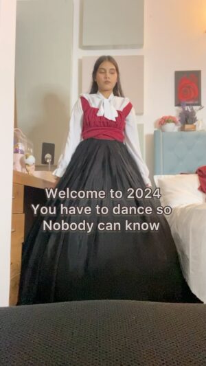 AiSh Instagram - #pov you had to dance so nobody can know you’re a time traveller lol fun !! @arianagrande #yesand #yes,and?