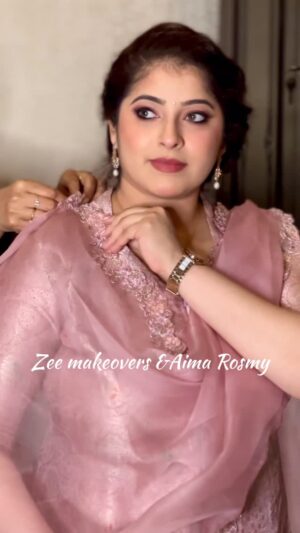 Aima Rosmy Sebastian Instagram - Cutest @aima.rosmy ❤️

.
#keralamakeupartist #thrissurmakeupartist #guruvayurmakeupartist #celebritymakeupartist