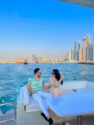Aisha Zafar Khan Instagram - Out at sea, where the world slows down and everything feels lighter.
First itās just us and the yacht, endless horizons and calm waves šš„ļø
Then itās me and my favorite co-captain ā¤ļø
Because every destination feels better when weāre together
