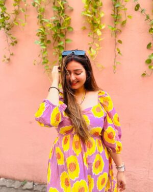 Akanksha Joshi Instagram - Twirling in @fancypastelsindia ❤️❤️