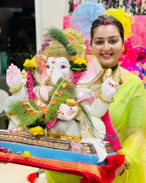 Akanksha Joshi Instagram - ॥ गणपती बाप्पा मोरया ॥ 🙏🏻