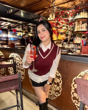 Akanksha Vij Instagram - Love a lil happy face on me!❤️🍒
.
.
.
.
.
#explore #viral #trending #ootd #outfits #outfitoftheday #photooftheday #photogram #newpost #fashion #fashionstyle #styleinspiration #beauty #streetstyle #winterfits #dinnerfit #luxuryoutfit
(Outfit Inspo, Fashion inspiration, Fashion Inspo, Explore more, Viral feed, style hacks, fun, photography, art)
