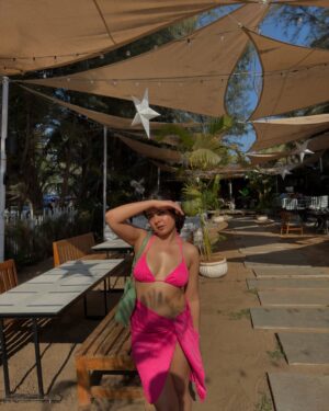 Akshita Rai Shrivastava Instagram - Take me back to @umabythesea 🌴🍹
( beach pictures,beach life, beach shack, cafes in goa, restaurants in goa, beach side cafe in goa, beach side restaurants in goa, morjim shacks)