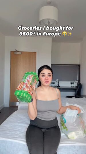 Akshita Rai Shrivastava Instagram - Groceries or Gold 😭😂
( life in Europe, grocery haul, indians in Europe)
