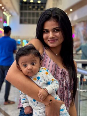 Akshitha Ashok Instagram - One with Athai #trevin #babyboy
#appulovesappu