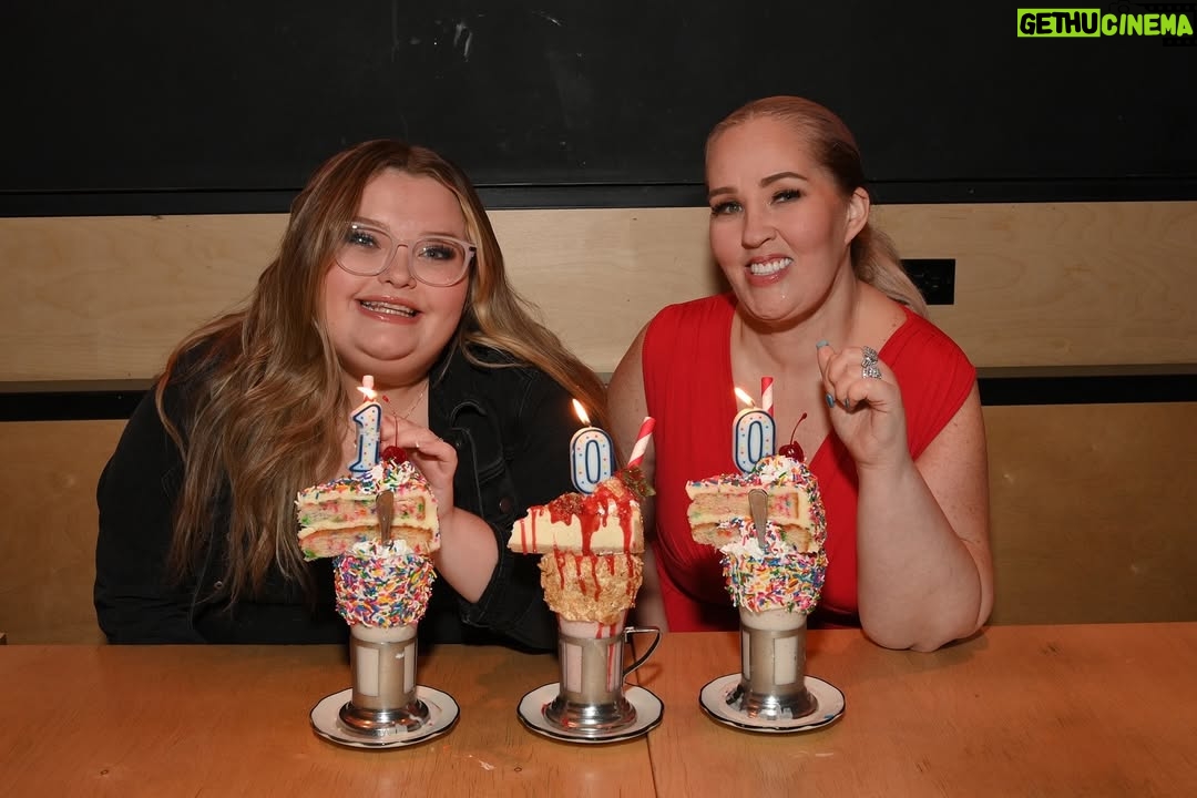 Alana Thompson - 25.5K Likes - CrazyShakes for a crazy milestone! 🍬✨ The Mama June crew stopped by to celebrate 100 episodes of “Mama June: Family Crisis” on WE TV in true Black Tap style.