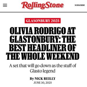 Aleen Keshishian Instagram - Wow!!! 🙌 @oliviarodrigo @glastofest 🇬🇧💫💥
