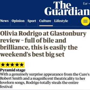 Aleen Keshishian Instagram - Wow!!! 🙌 @oliviarodrigo @glastofest 🇬🇧💫💥