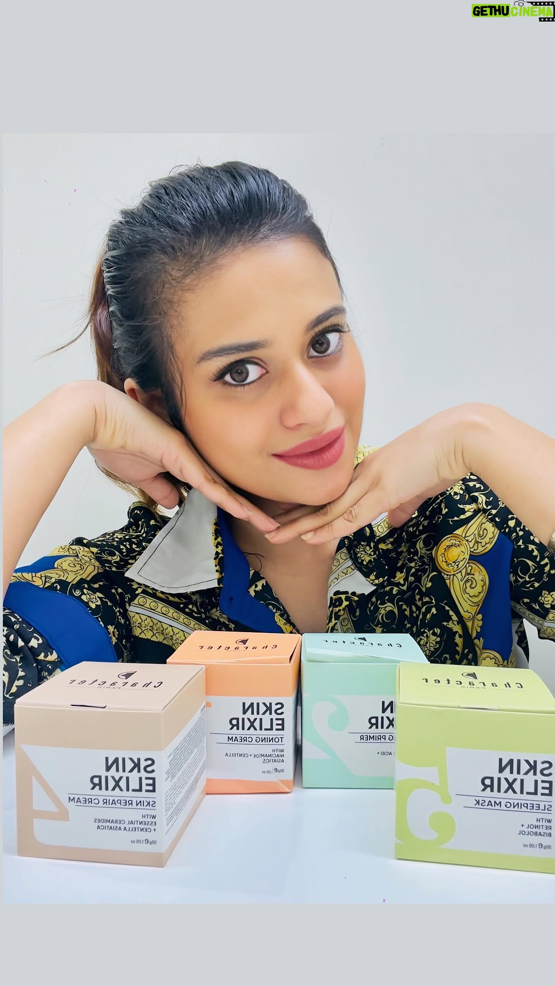 Aleenajijin - 564 Likes - * Introducing the new Skin Elixir Collection by @characterparisofficial where skincare meets
luxury and performance. 
From day to night, this pro-grade lineup is designed to elevate your look!!

Skin Repair Cream - Revives and restores tired skin
Cooling Cream - Instantly soothes and refreshes
Toning Cream - Brightens and balances your tone
Sleeping Mask - Works overnight so you wake up glowing

Whether you’re prepping for glam or winding down, these formulas I win harmony to give your skin the ultimate treatment.